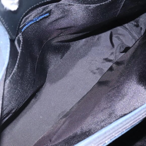 BURBERRY Blue Label Tote Bag Canvas Blue Auth ti2869 - Picture 12 of 16